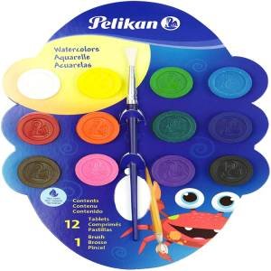 Paleta de acuarelas 12 colores