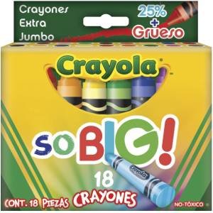 Crayones extra jumbo 18 piezas