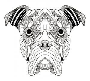 Mandalas de perro chato