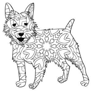 Mandalas de perro mestizo