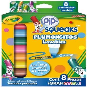 Plumones medianos lavables 8 piezas